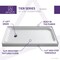 Anzzi Tier 32 x 60" Left Drain Single Threshold Shower Base in White SB-AZ03LD - alternate 3
